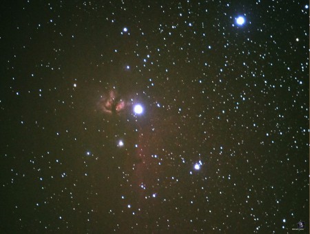 Tête de Cheval et Flamme dans Orion refait 18 photos compilés et traités 